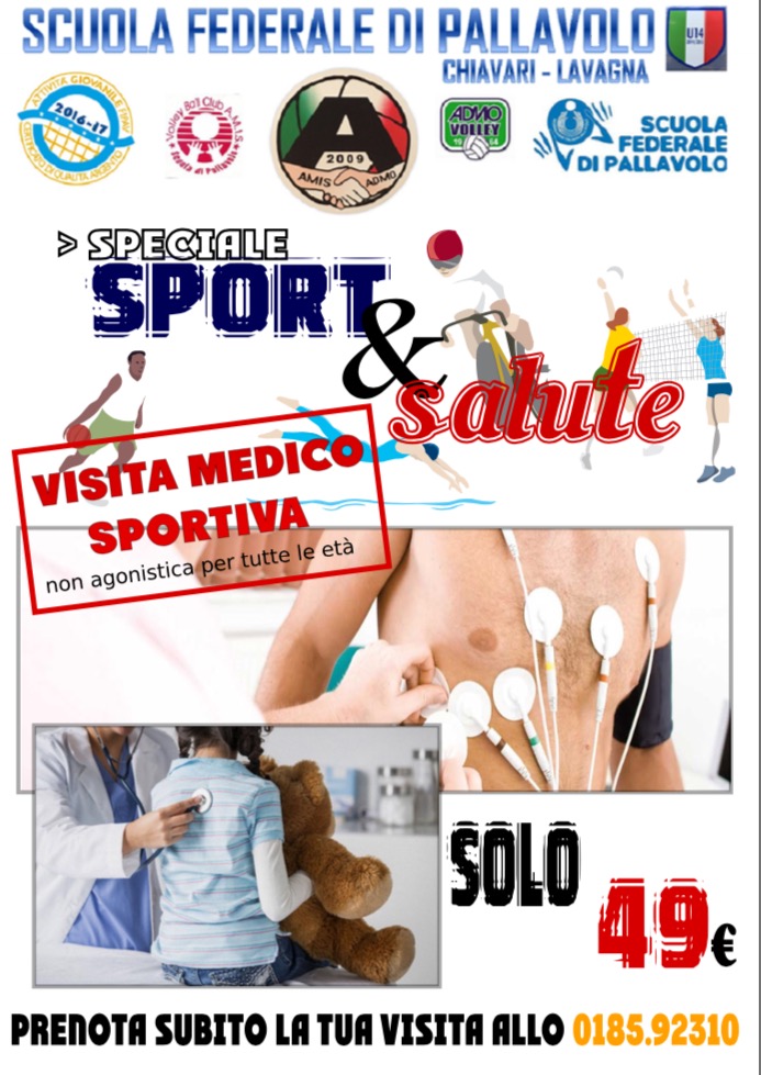 VISITA MEDICO SPORTIVA PER I ATLETI PIU´ GIOVANI CONVENZIONE CON LA STUDIO G.B. VALENTE VISITA MEDICO SPORTIVA PER I ATLETI PIU´ GIOVANI CONVENZIONE CON LA STUDIO G.B. VALENTE