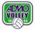 logo Admo Volley Rosso