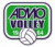 logo Admo Volley Rosso